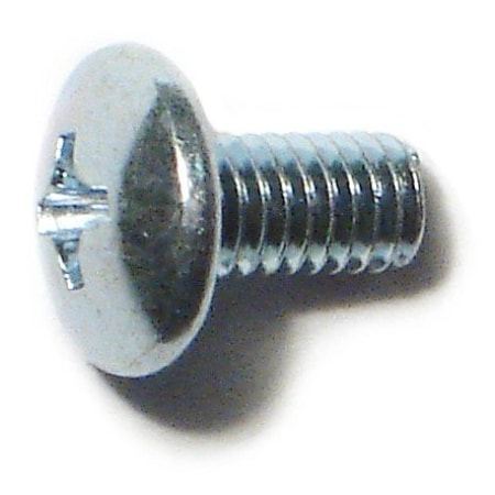 Midwest Fastener M4-0.70 x 8 mm Phillips Truss Machine Screw, Zinc Plated Steel, 40 PK 31301